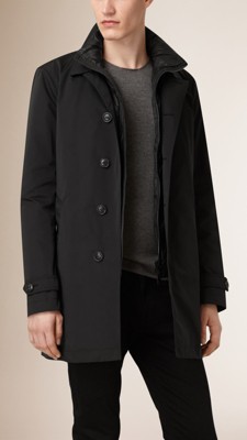 Lightweight Technical Car Coat with Down-filled Warmer