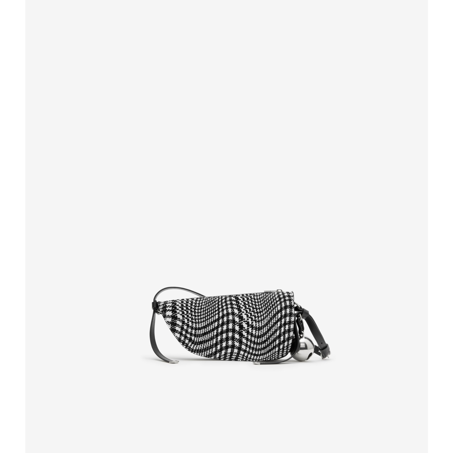 Mini Shield Sling Bag in Black/white - Women | Burberry® Official