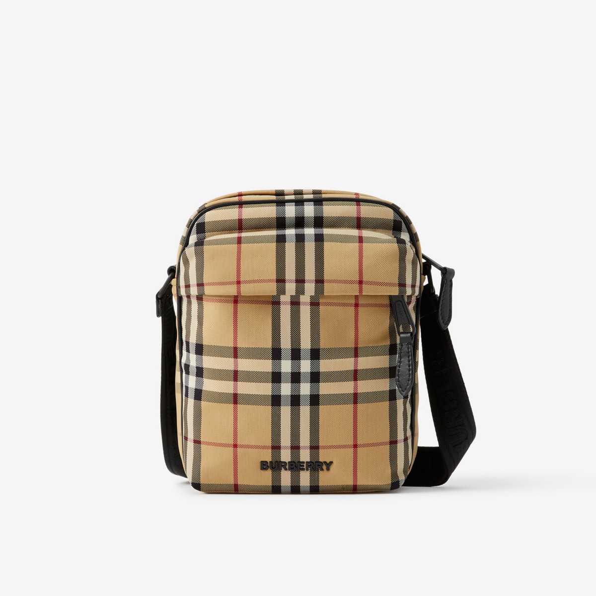 Burberry Check Crossbody Bag In Archive Beige
