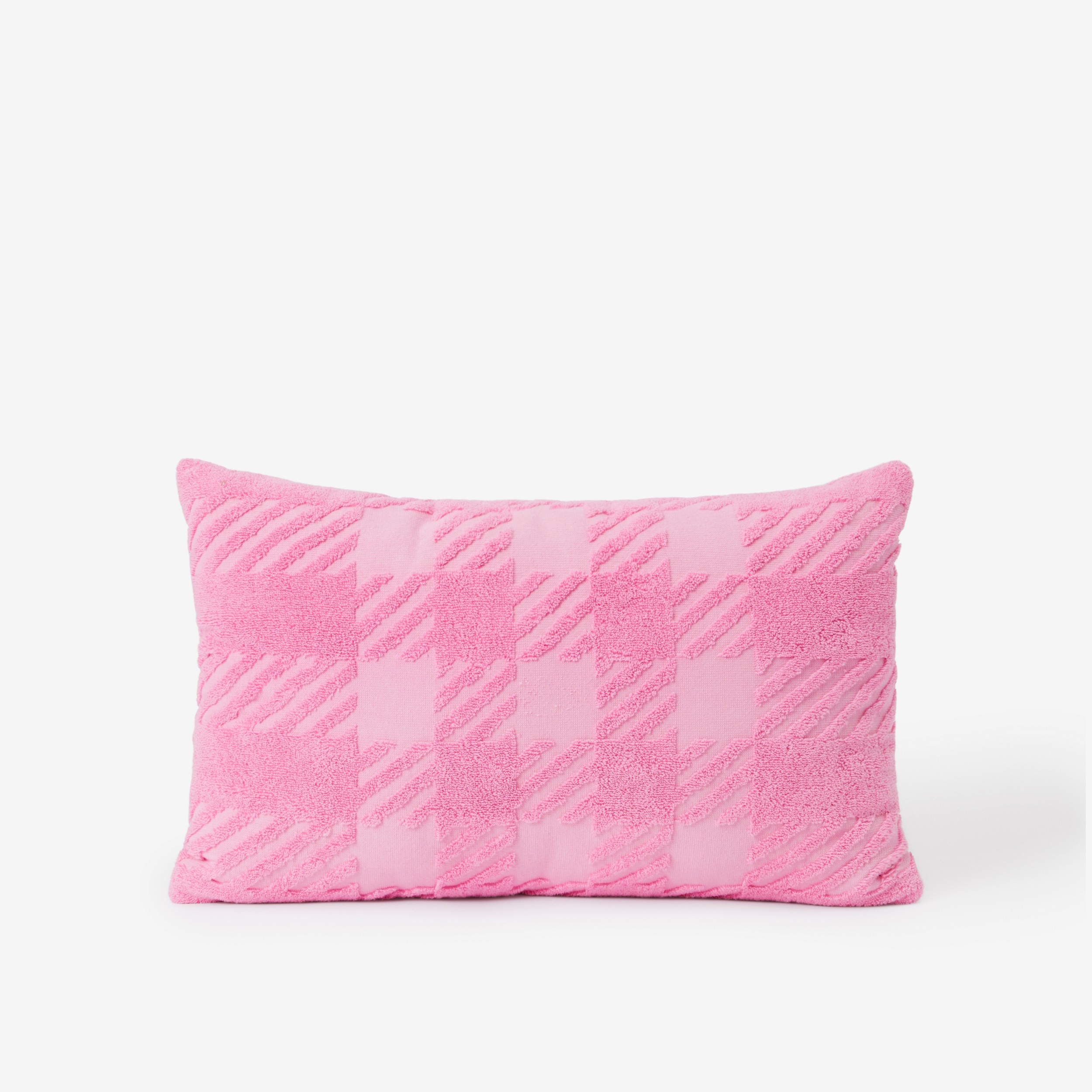 Check Cotton Jacquard Cushion in Bubblegum Pink | Burberry® Official - 2