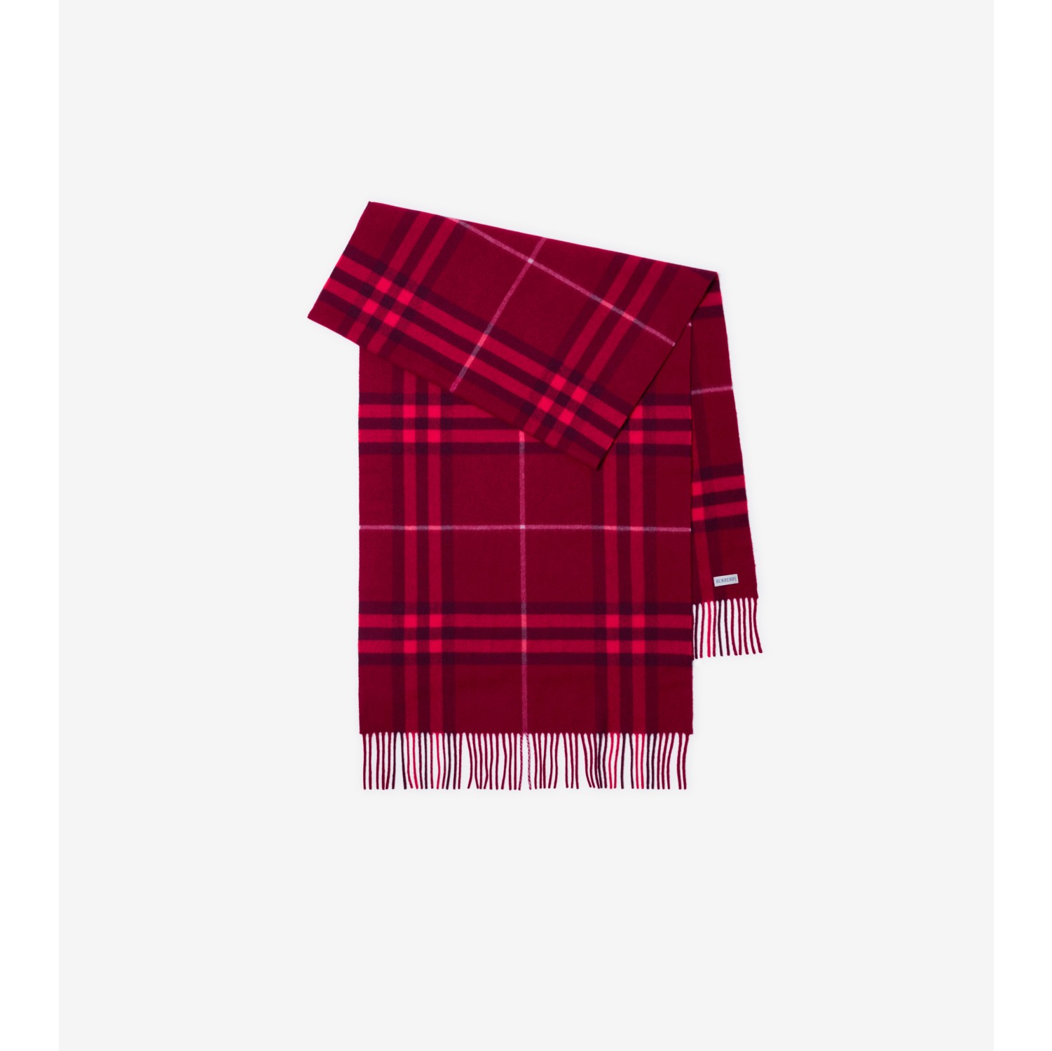 ワイド チェック カシミアスカーフ (リップル) | Burberry®公式サイト