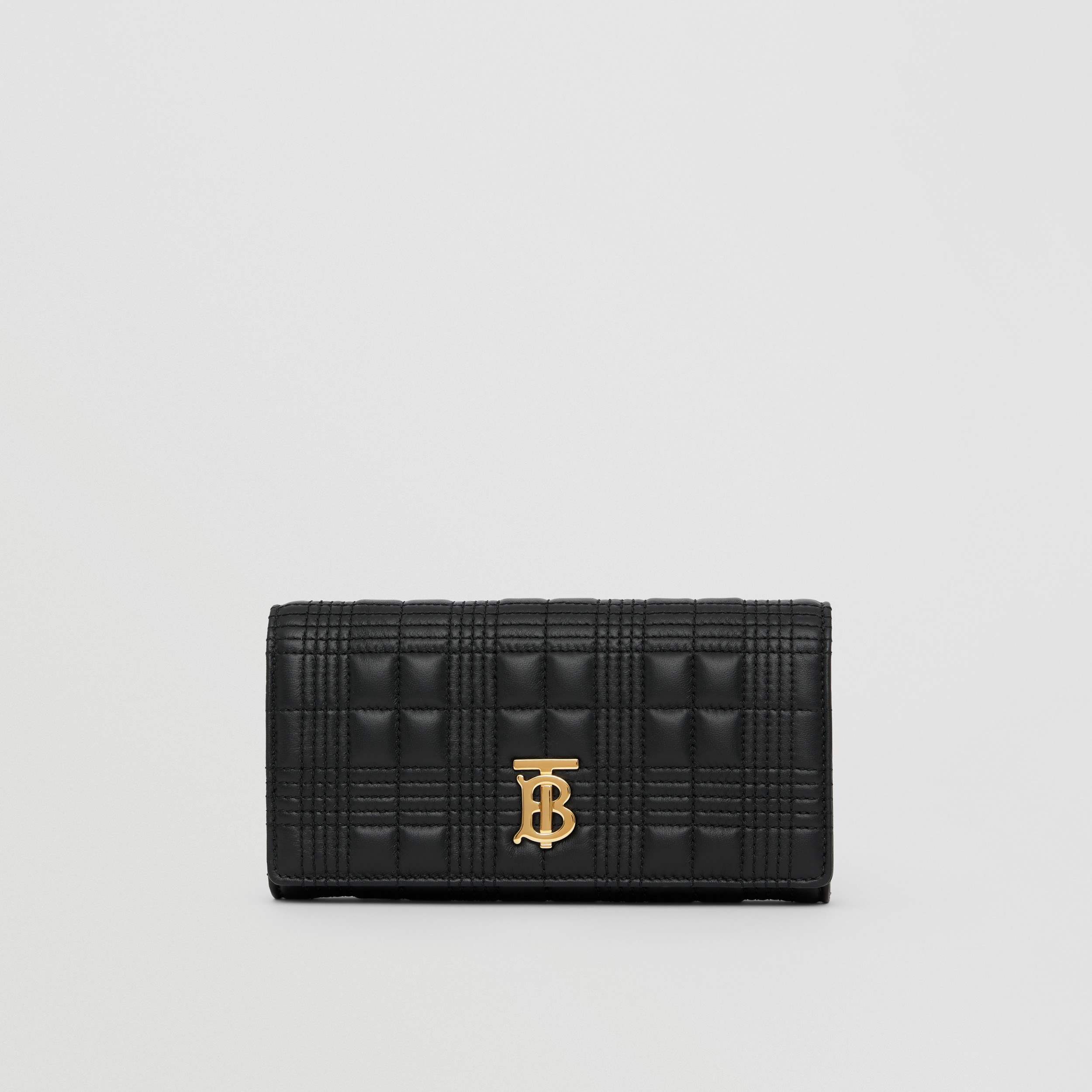 Brieftasche „Lola“ aus gestepptem Lammleder im Kontinentalformat (Schwarz) - Damen | Burberry® - 1