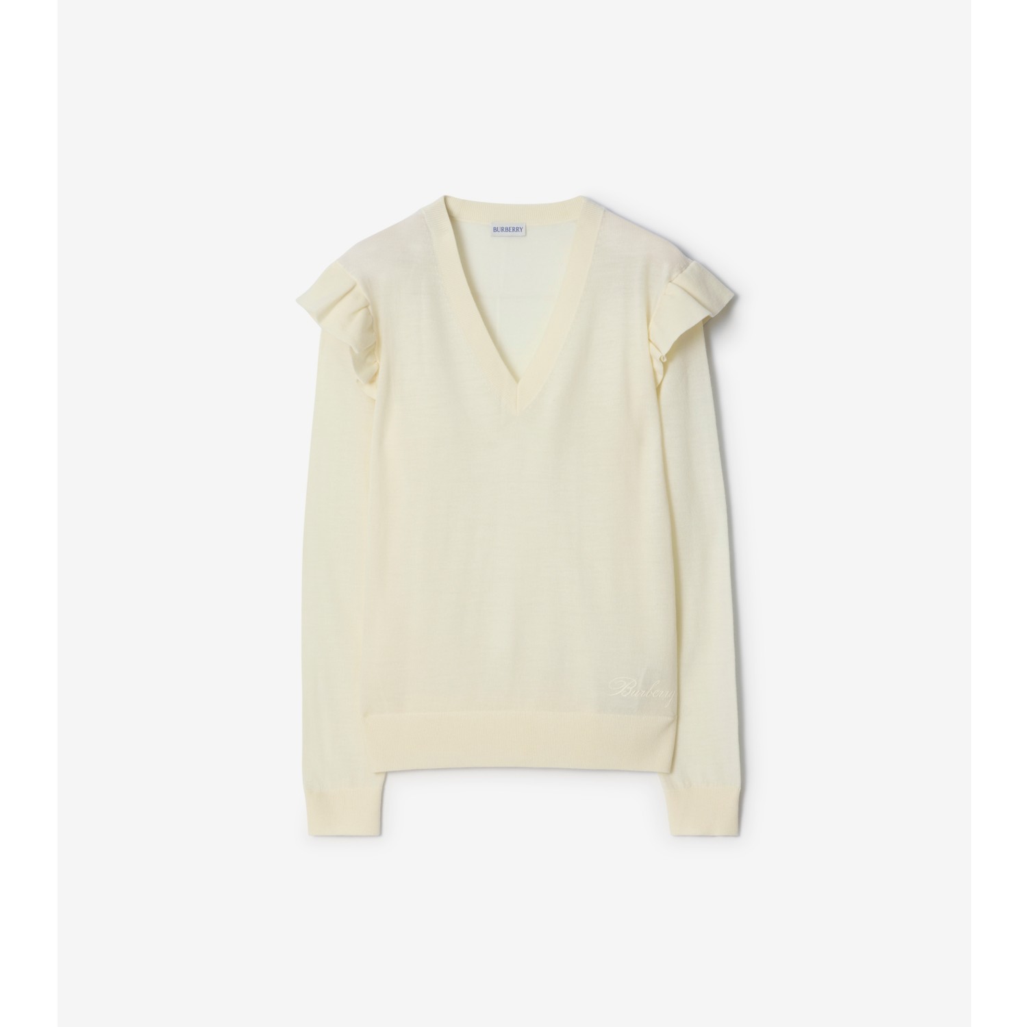 Ruffled Wool Sweater