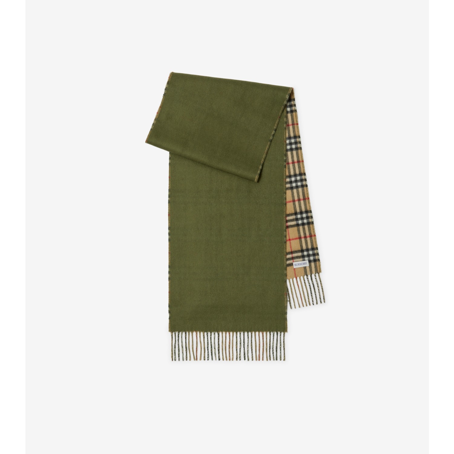 Reversible Check Cashmere Scarf