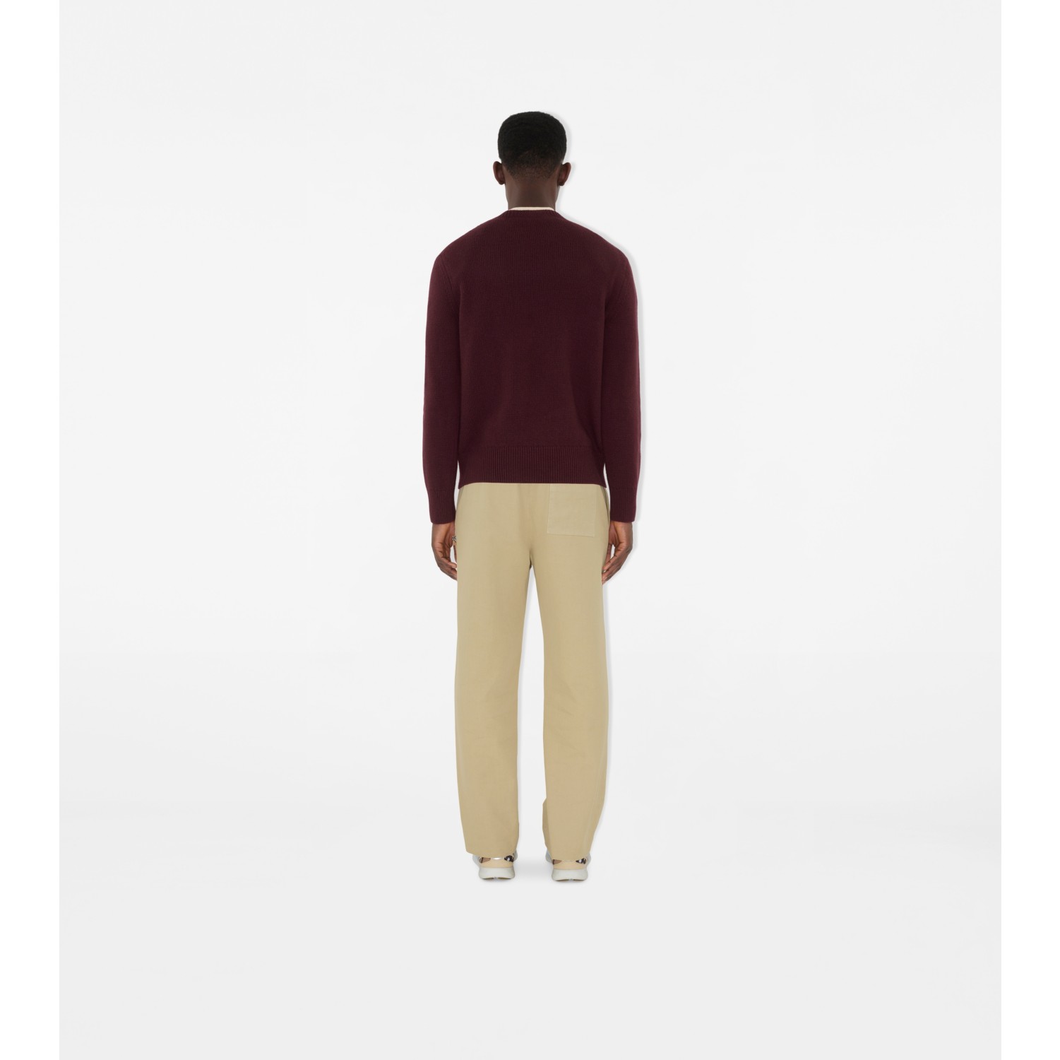 Pullover in lana e cashmere con EKD
