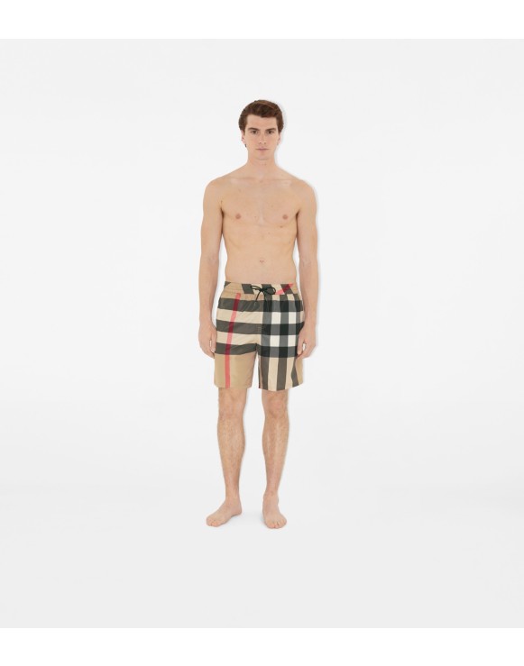 Check Swim Shorts