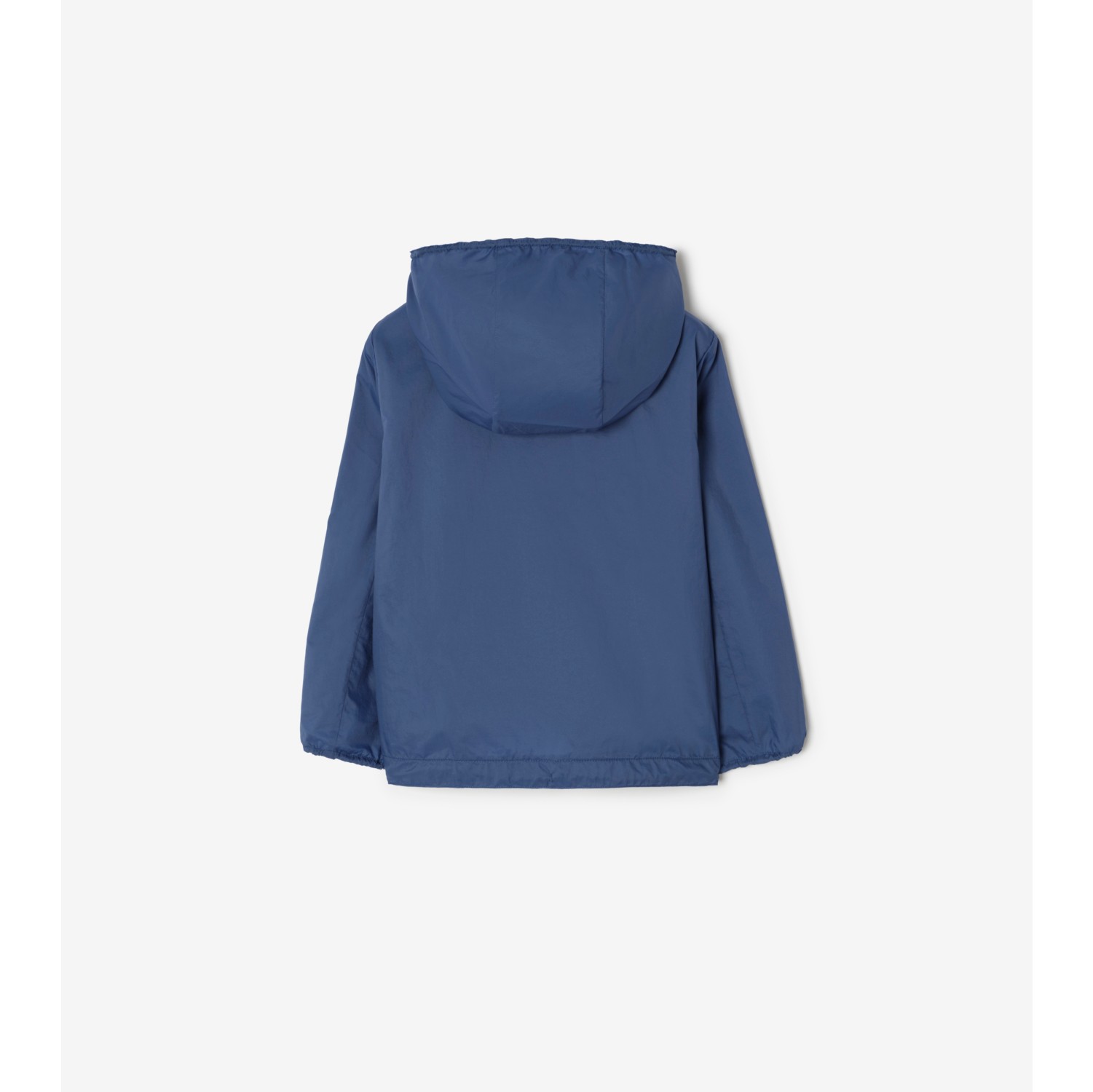 Checker-tape Nylon Hooded Jacket