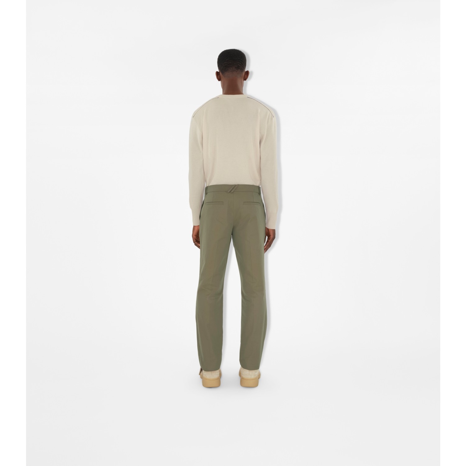 Cotton Chinos in Tent - Men | Burberry® Official