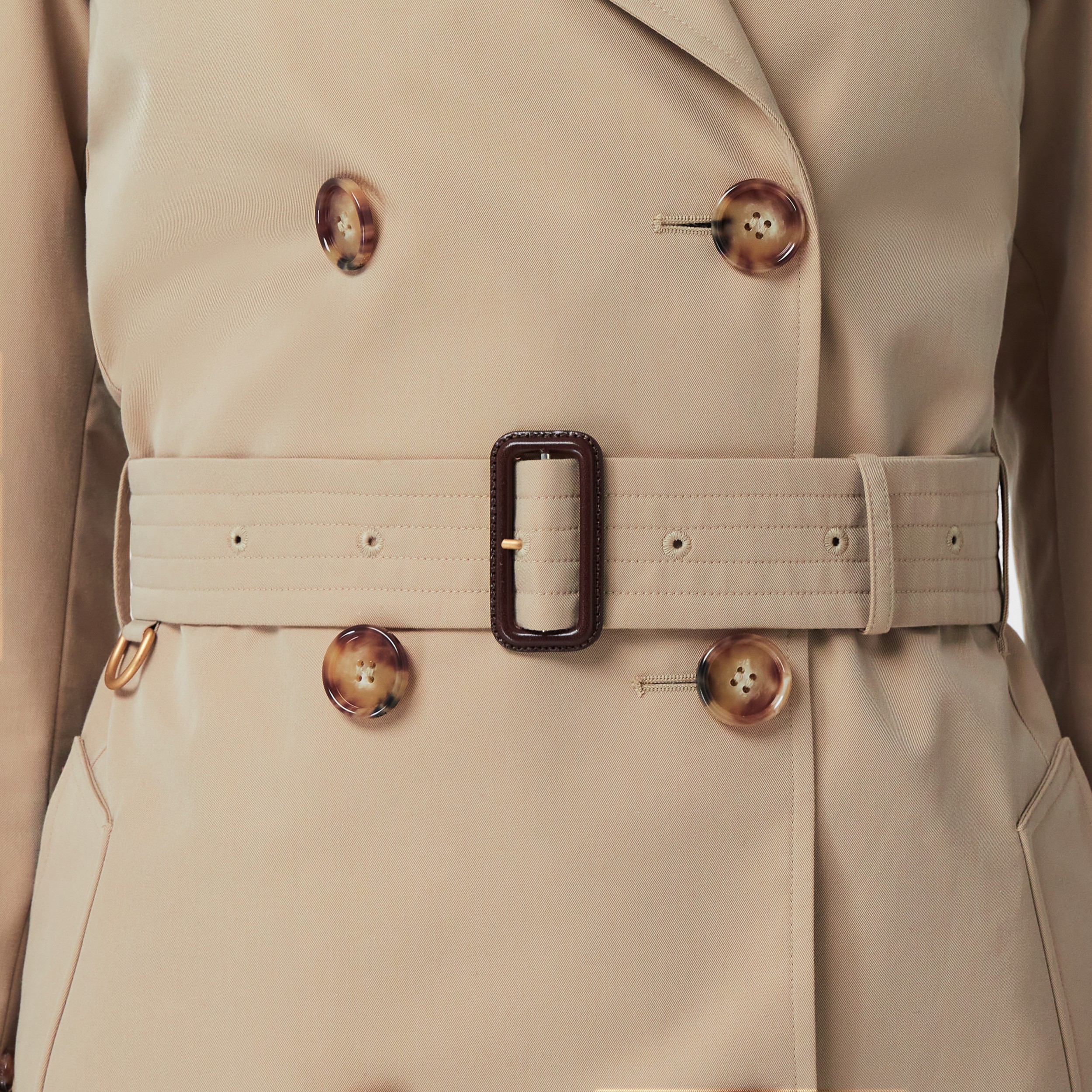 The Short Islington Trench Coat in Honey - Women | Burberry® Official - 4