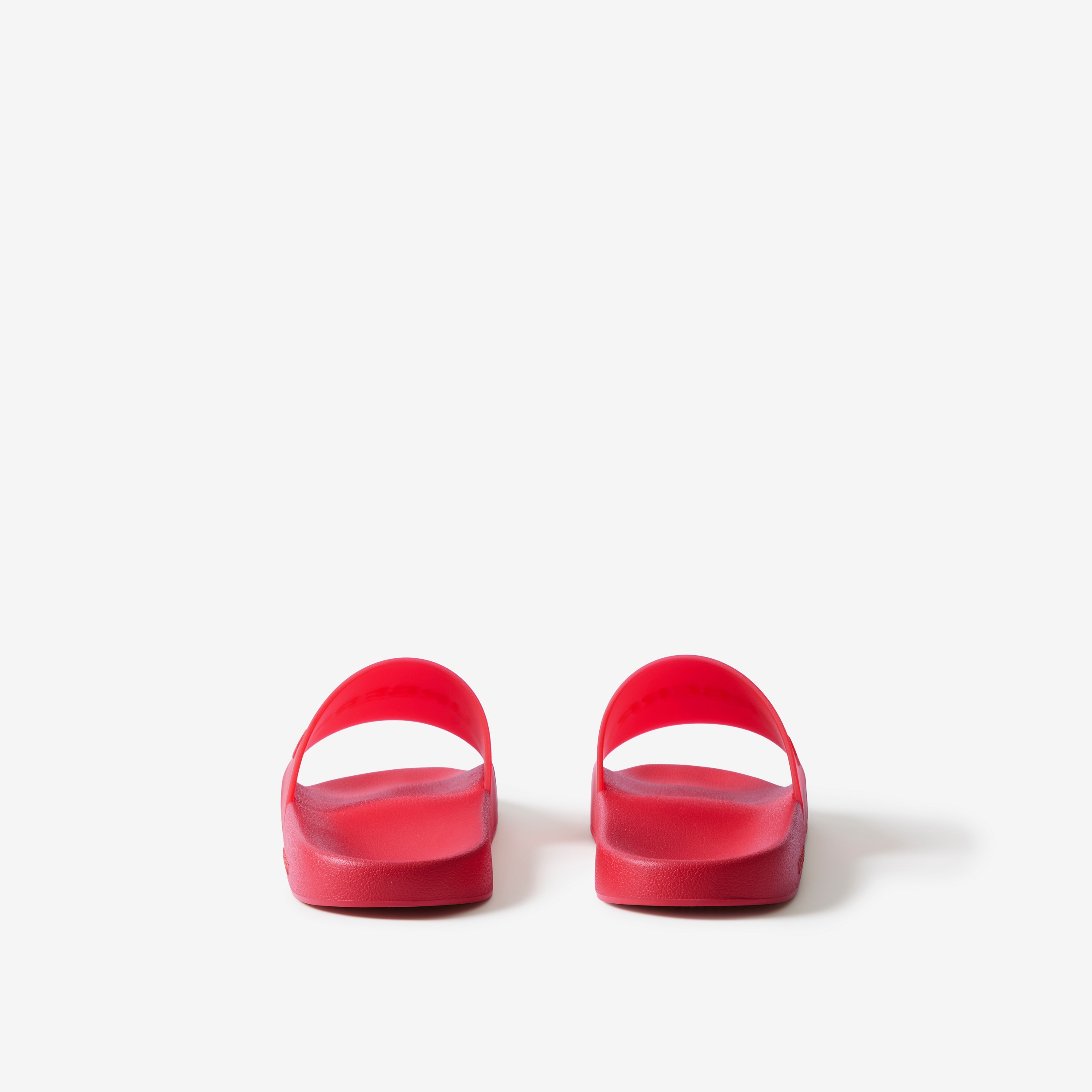 徽标装饰拖鞋 (亮红色) - 男士 | Burberry® 博柏利官网 - 3