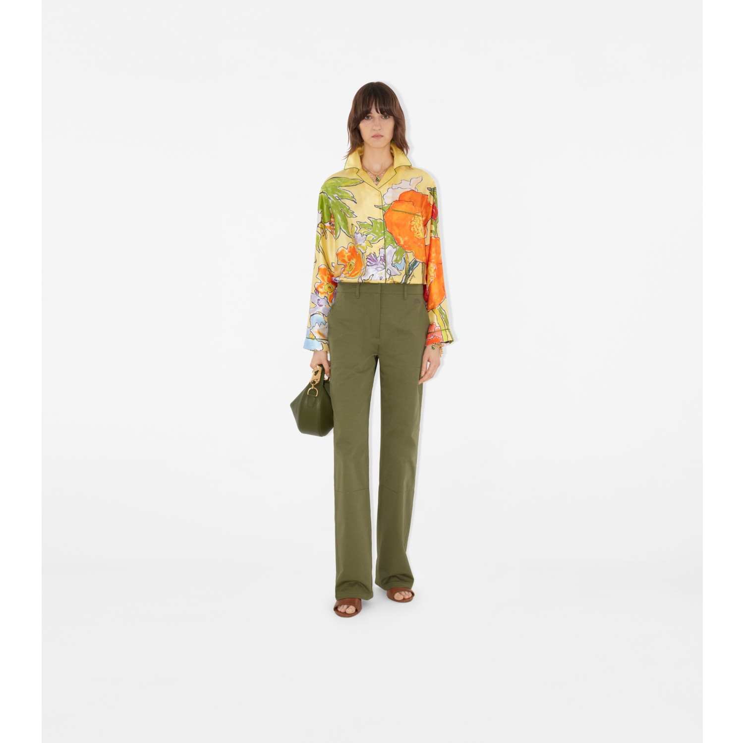 Highgrove Cascading Flowers Silk Pyjama Shirt