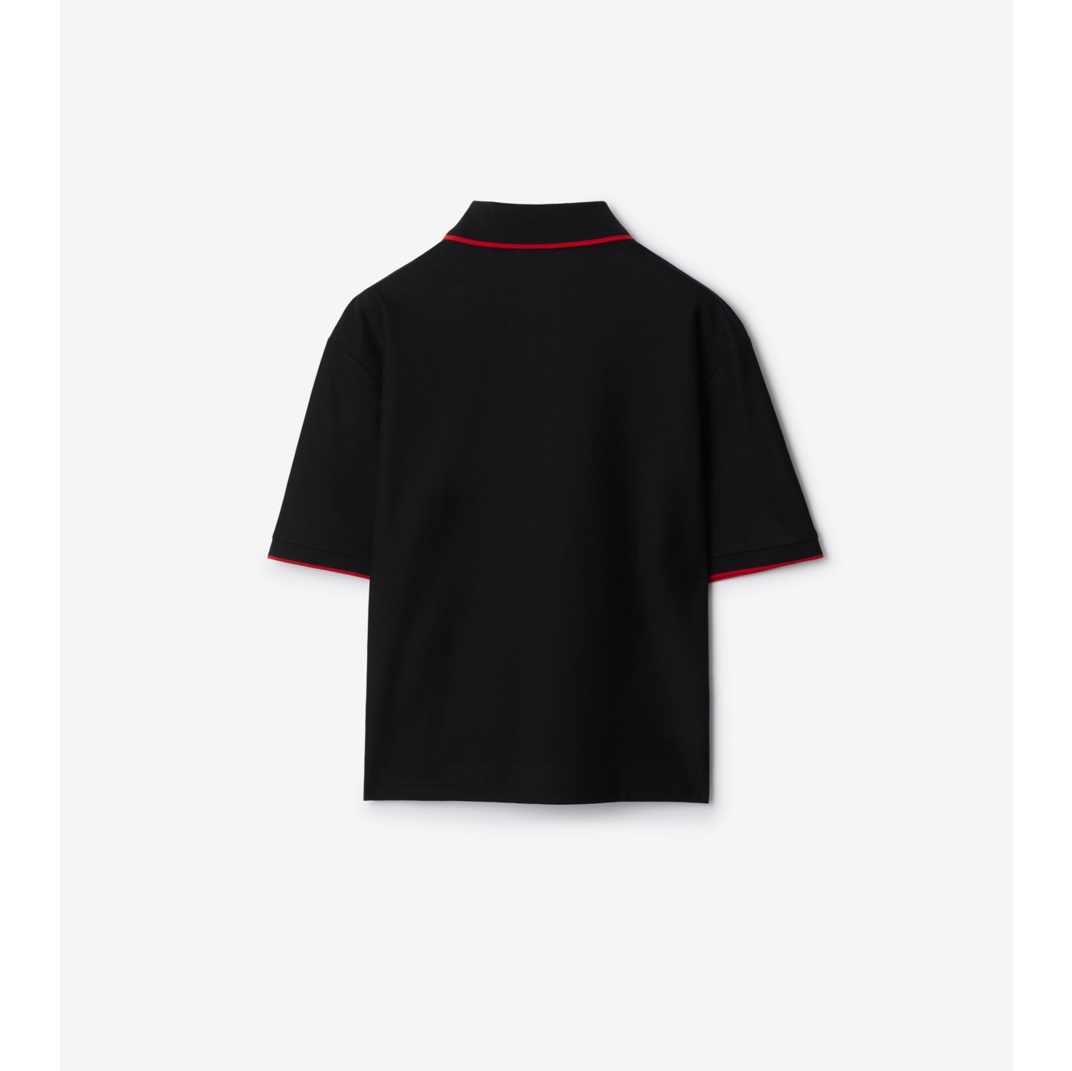 Cotton Polo Shirt in Black - Women | Burberry® Official