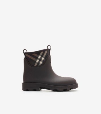 Rubber Marsh Stamp Low Boots​ in Brown/mahogany brown - Women | Burberry® Official