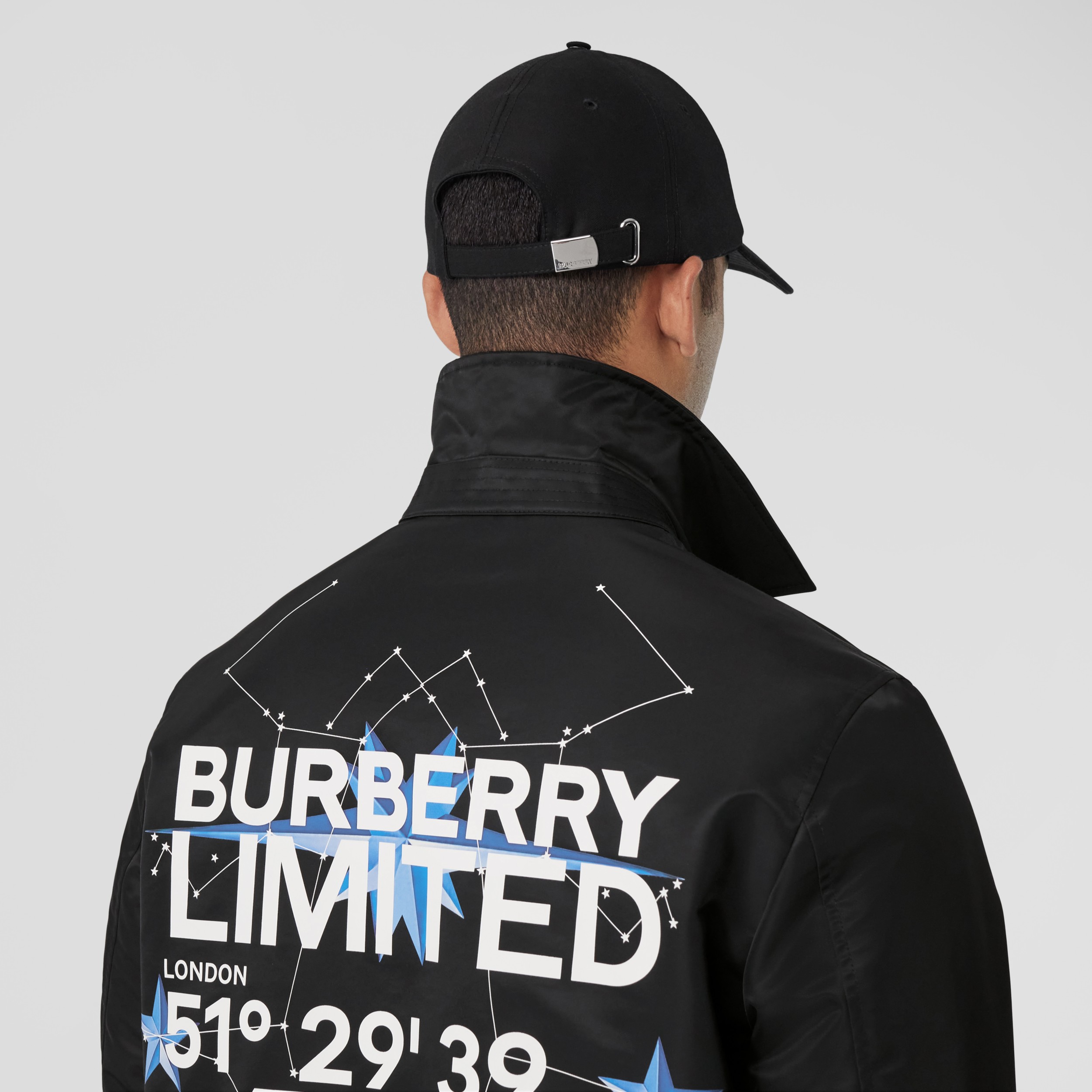 Constellation Print Nylon Padded Jacket in Black - Men | Burberry® Official - 2