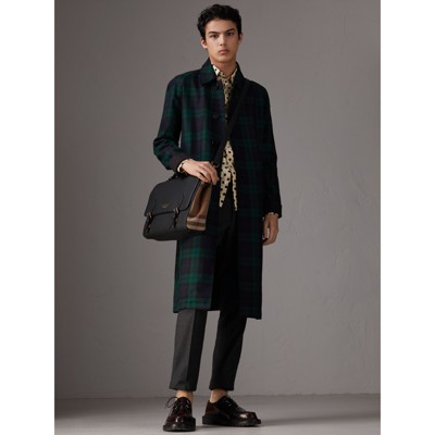 burberry leather trench coat mens