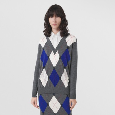 burberry argyle sweater