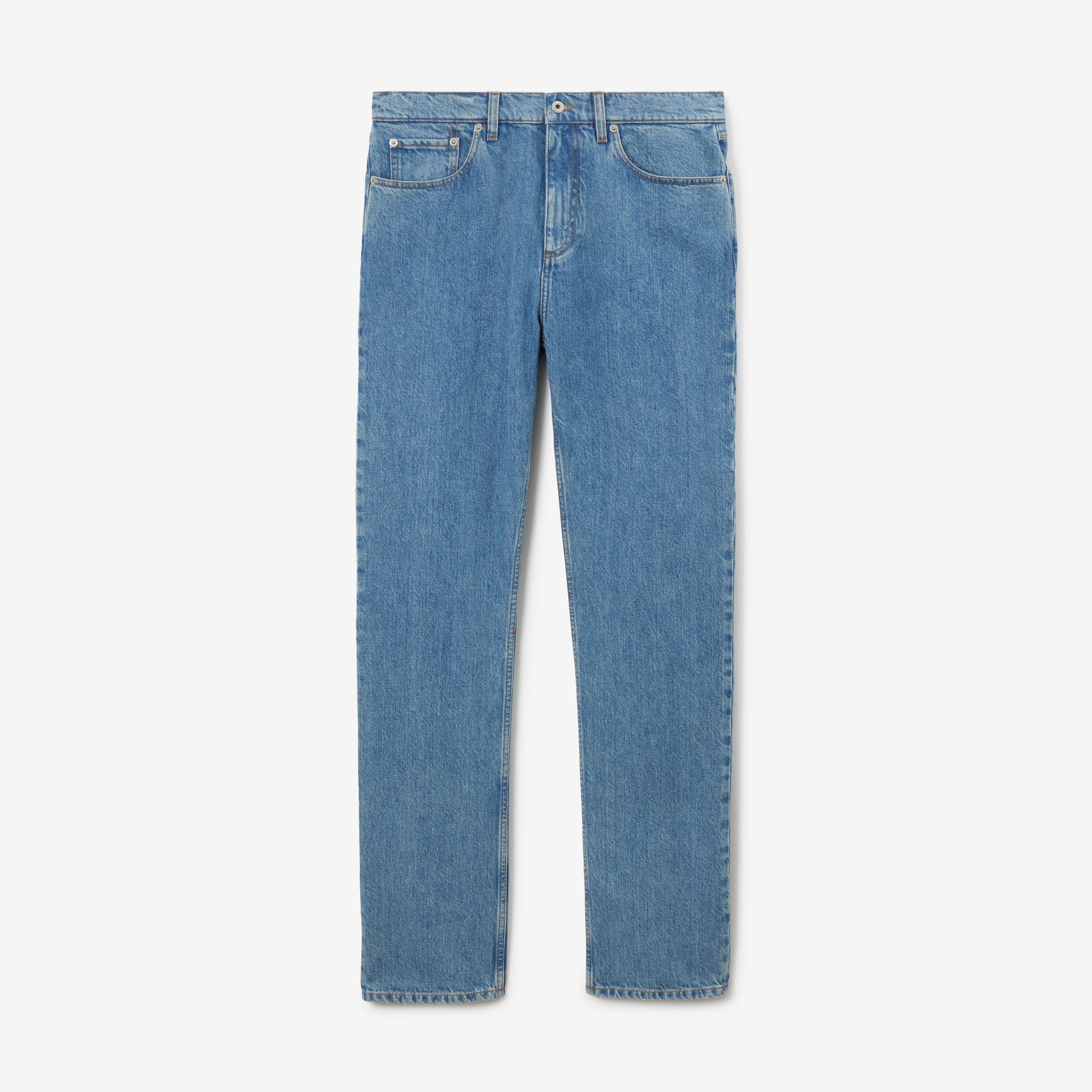 Jeans dal taglio dritto (Blu Medio) - Uomo | Sito ufficiale Burberry® - 1