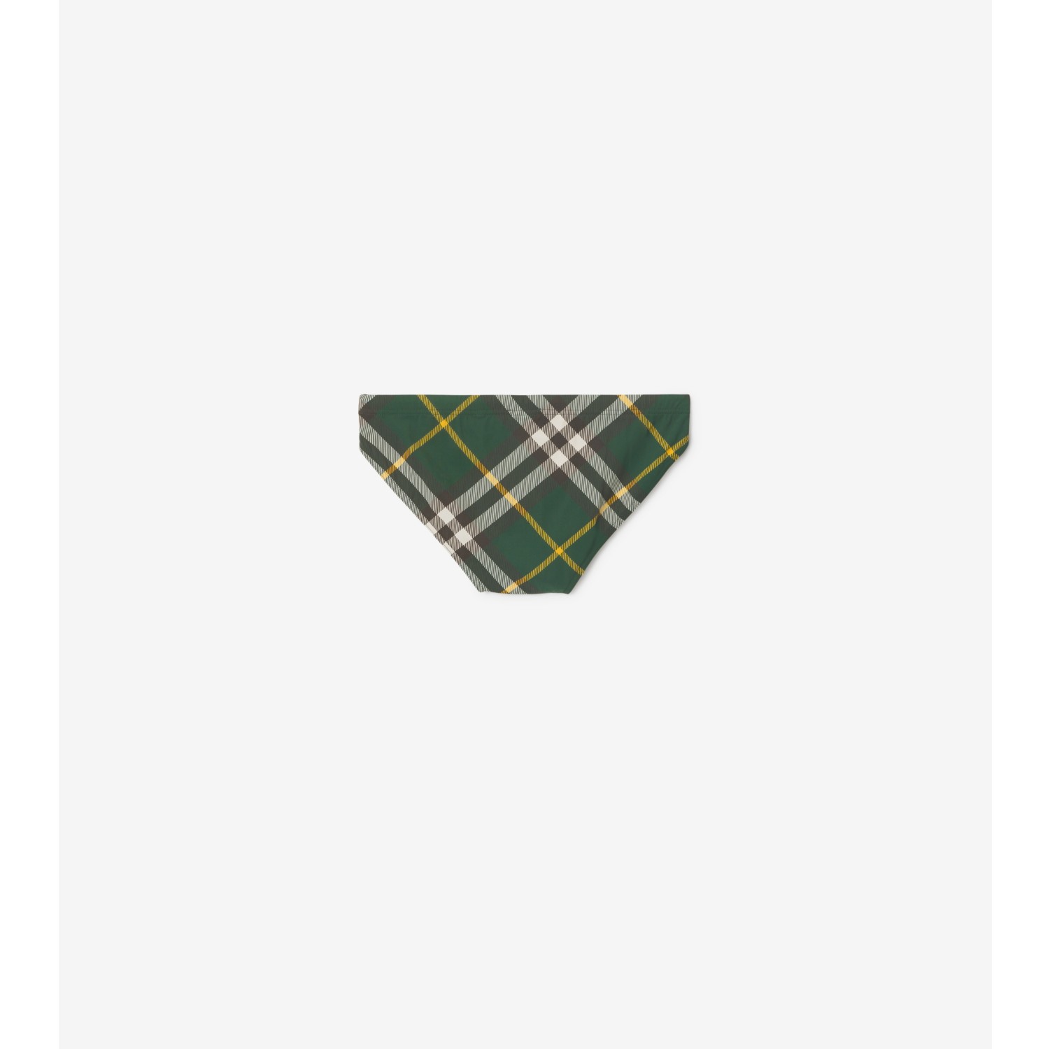 Burberry: Green Check Swim Briefs