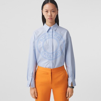 Logo Graphic Cotton Oxford Oversized 