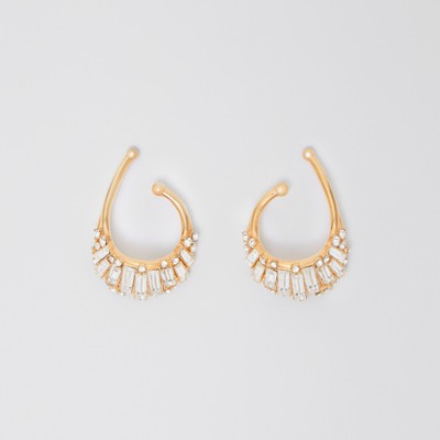 Crystal Gold-plated Ear Cuff in Light 
