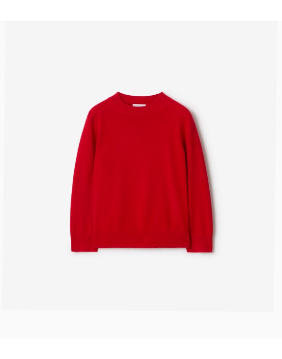 Check Patch Wool Cashmere Sweater
