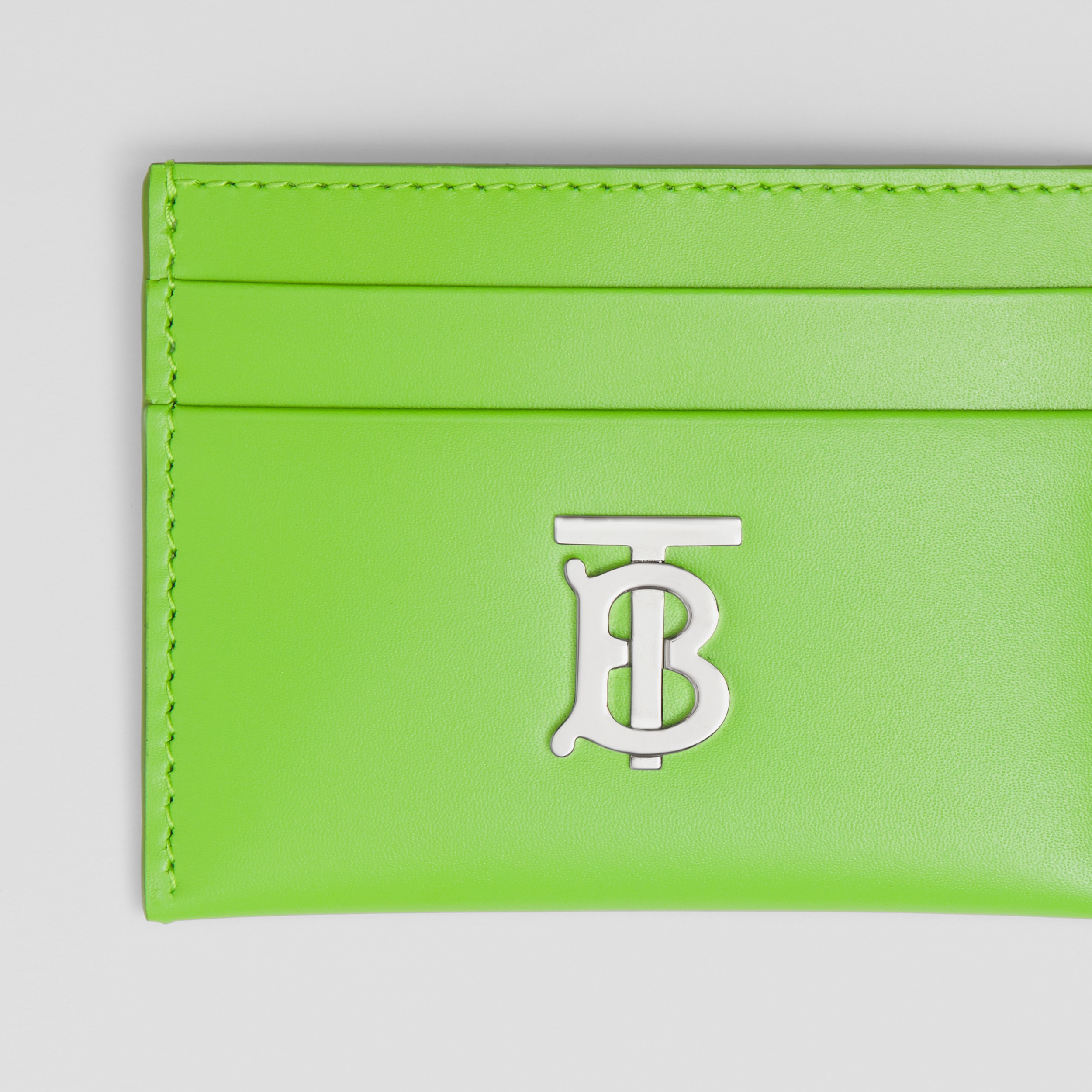 Monogram Motif Leather Card Case in Brilliant Green - Women | Burberry® Official - 2