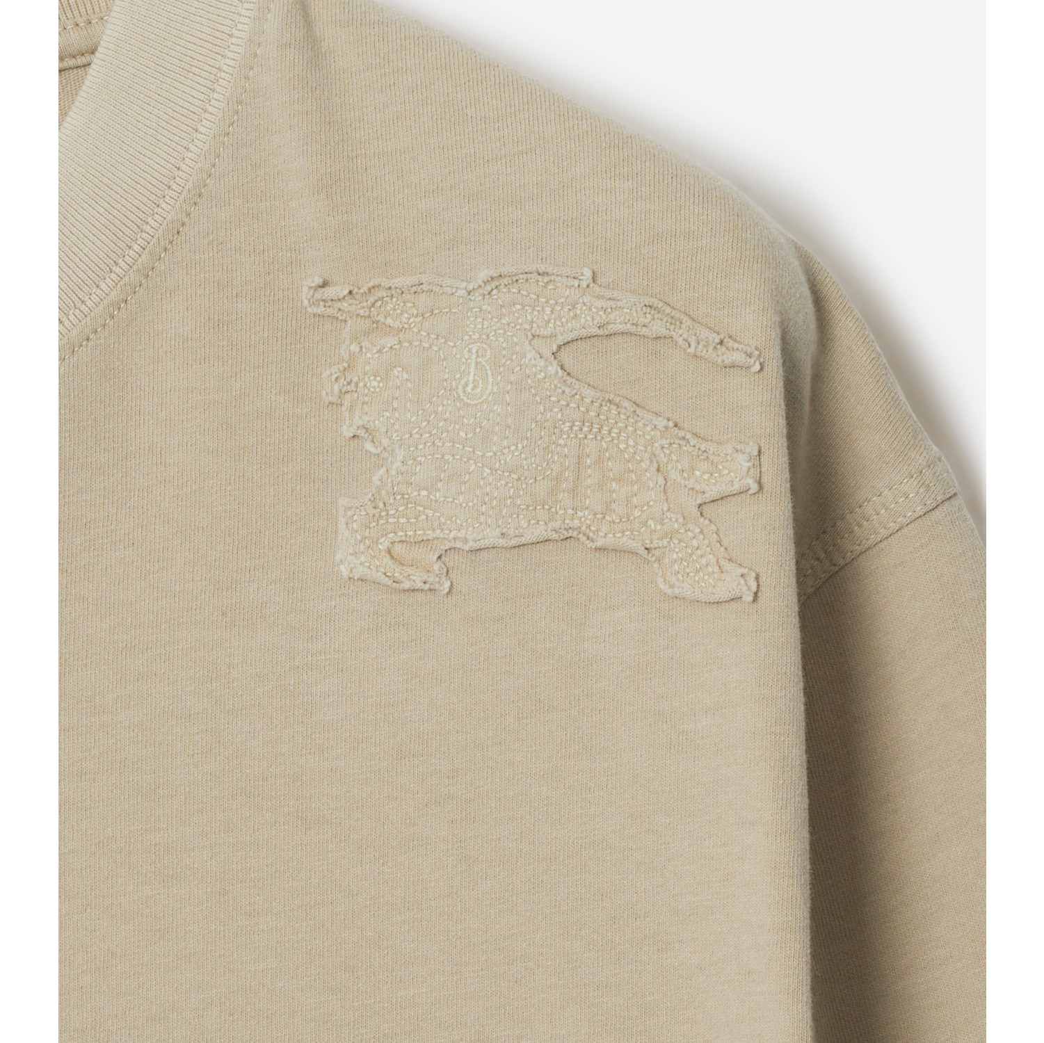 Cotton T-shirt in Safari - Men | Burberry® Official