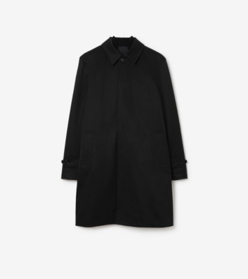 バーバリー ロゴテープ ナイロンカーコート 定価14万円 ロング デタッチャブルジレ カーコート (ブラック) - メンズ