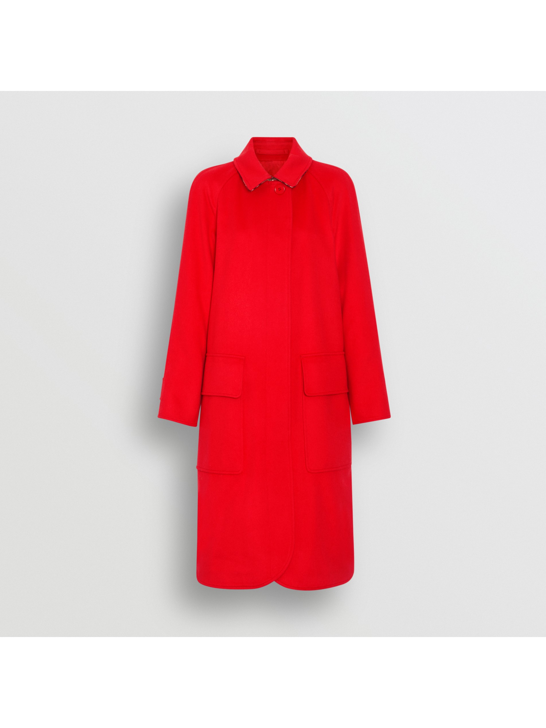 亮红色 羊绒轻便大衣 产品图片31