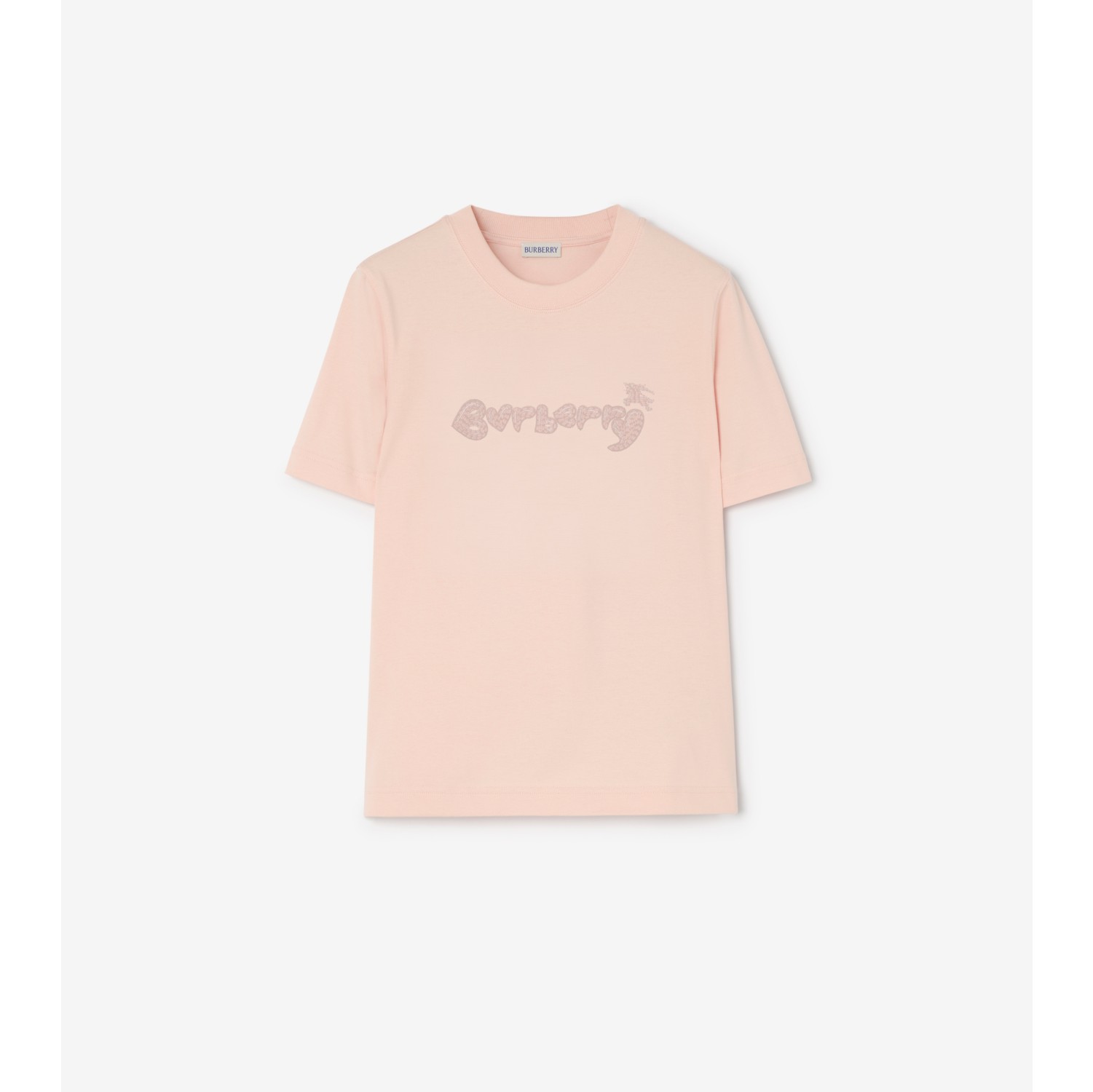 T-shirt in cotone con logo a cuori