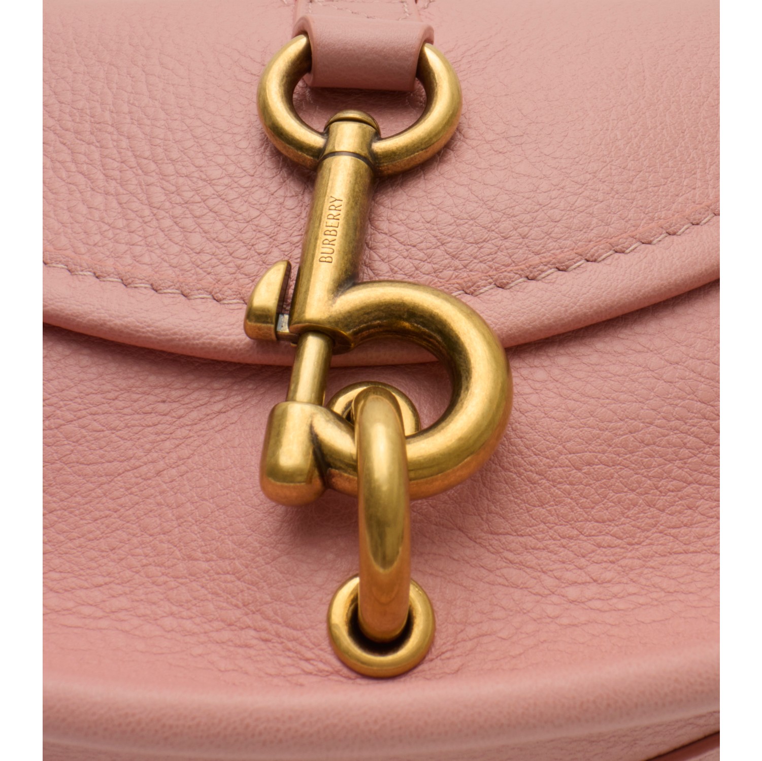 Mini B Clip Messenger Bag in Peony pink - Women | Burberry® Official