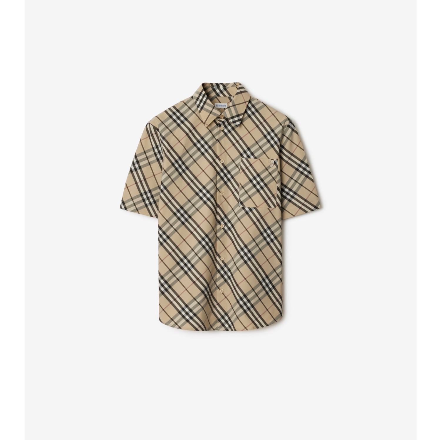 Relaxed Fit Check Cotton Shirt