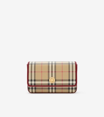 BURBERRY ストライプ ポーチ カラビナ付き 79706012-147B-4410-ADEE-