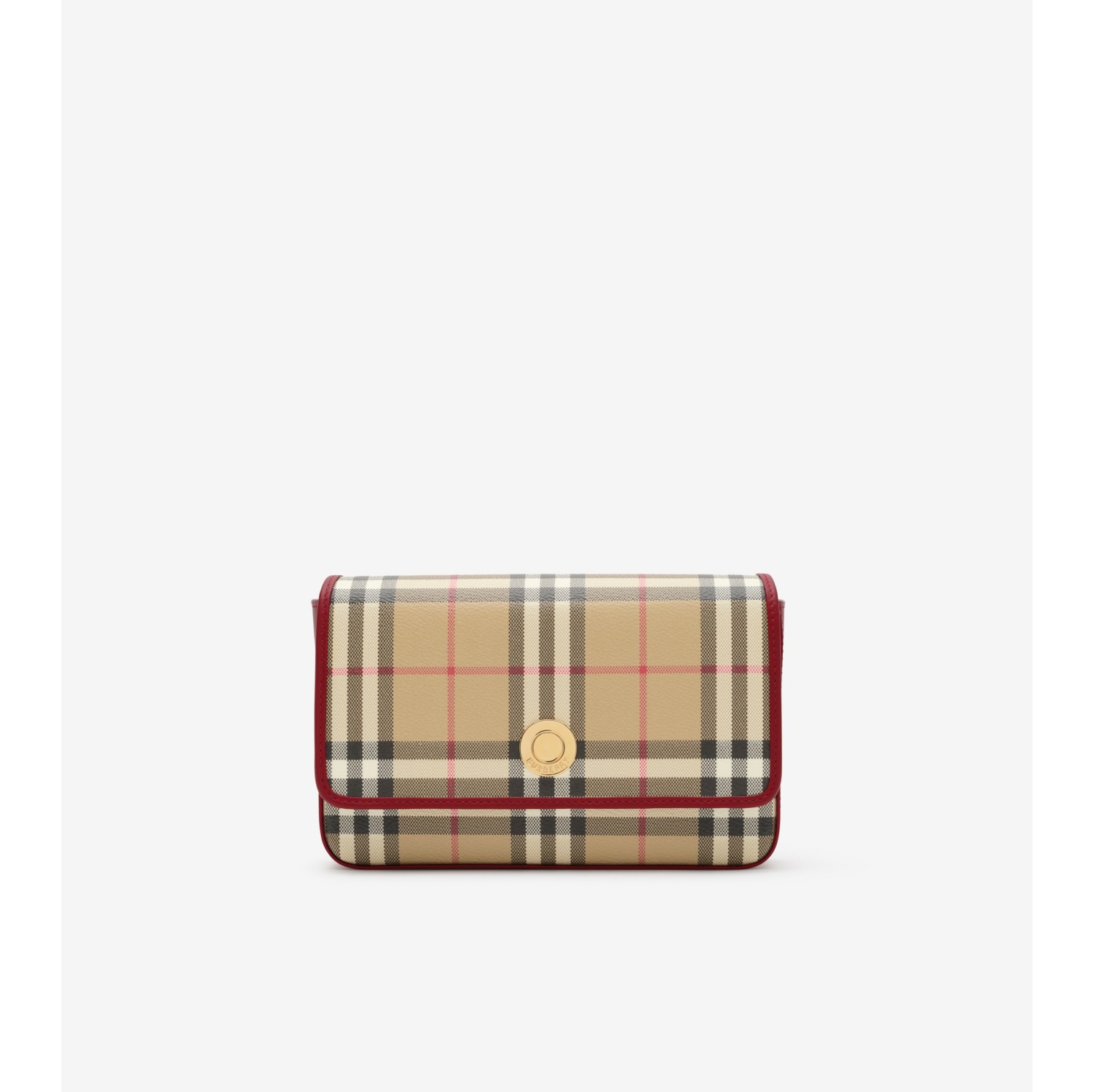 Hampshire Bag in Archive beige/ruby red - Women | Burberry® Official