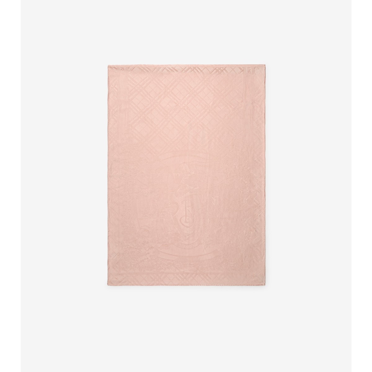  Check Floral Crest Scarf