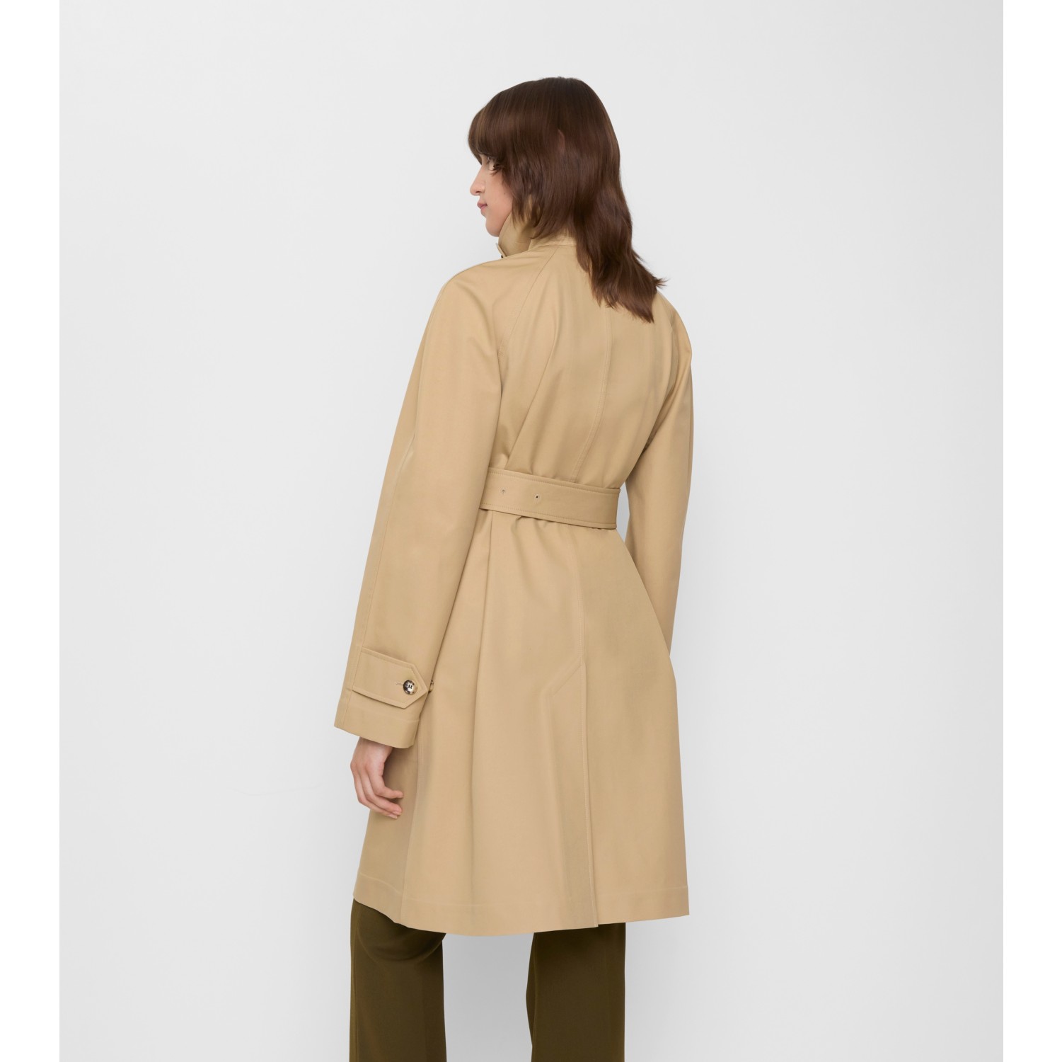 Mid-length Bonded Cotton Car Coat
