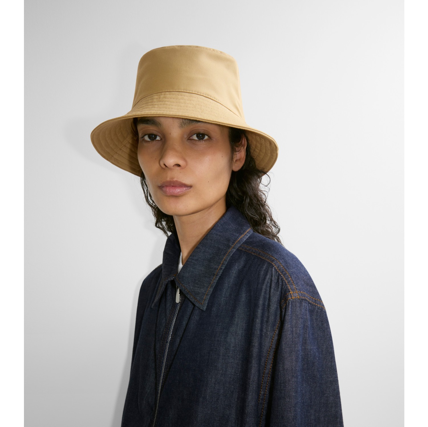 EKD Cotton Blend Bucket Hat in Flax - Men | Burberry® Official