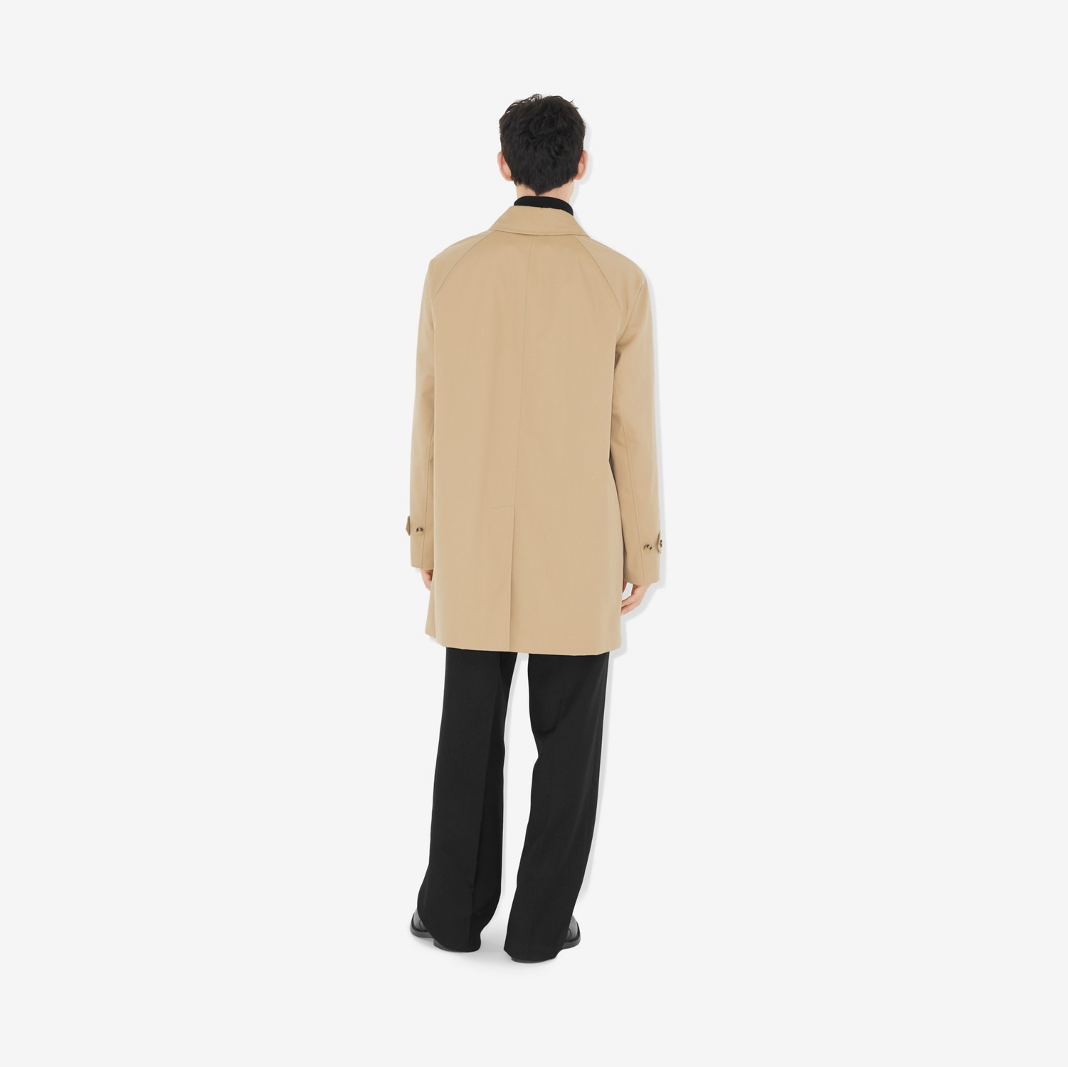 卡姆登版型 – 短款 Heritage 轻便大衣 (蜂蜜色) - 男士 | Burberry® 博柏利官网