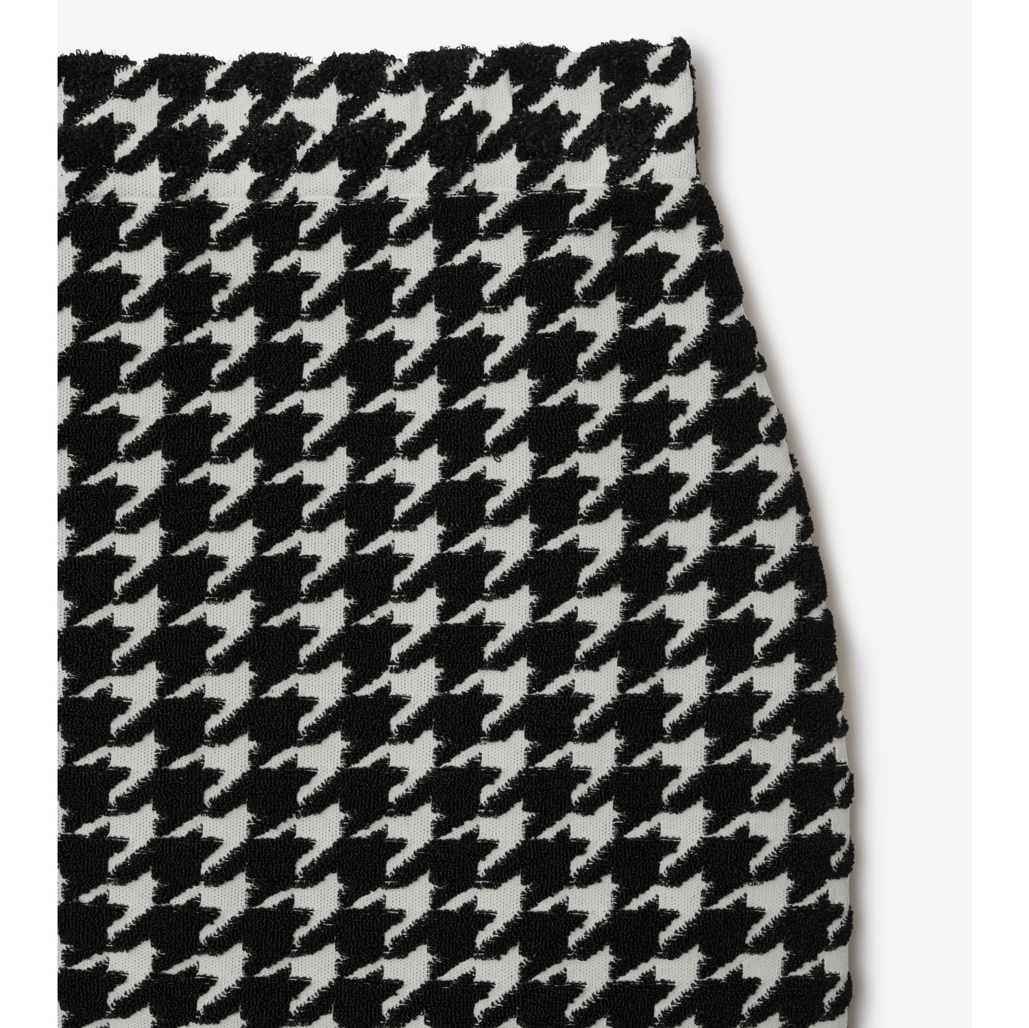 Houndstooth Nylon Blend Mini Skirt in Black - Women, Technical | Burberry®  Official