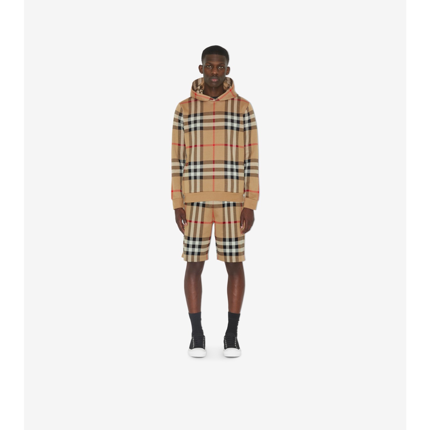 Checkered shop hoodie mens