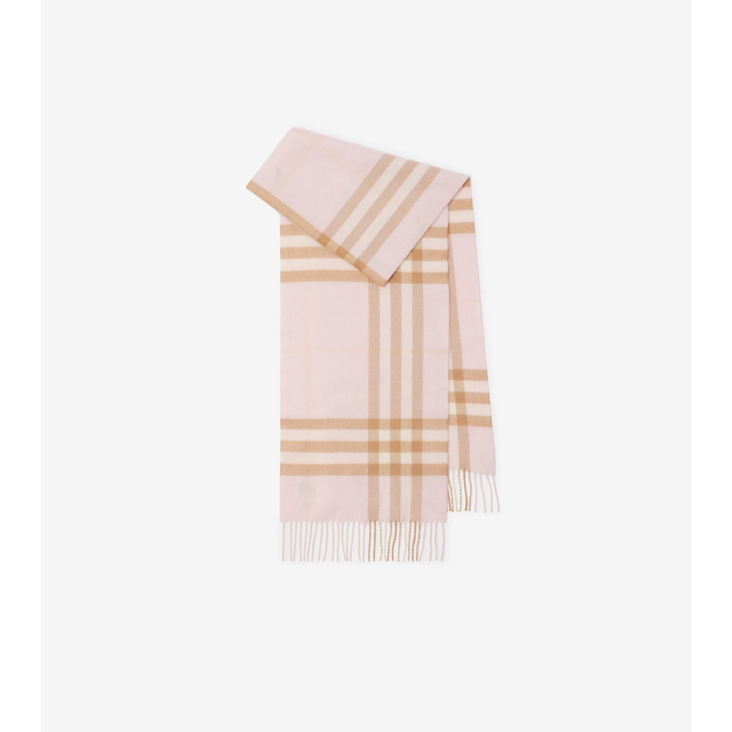 Check Cashmere Scarf in Alabaster Burberry Official