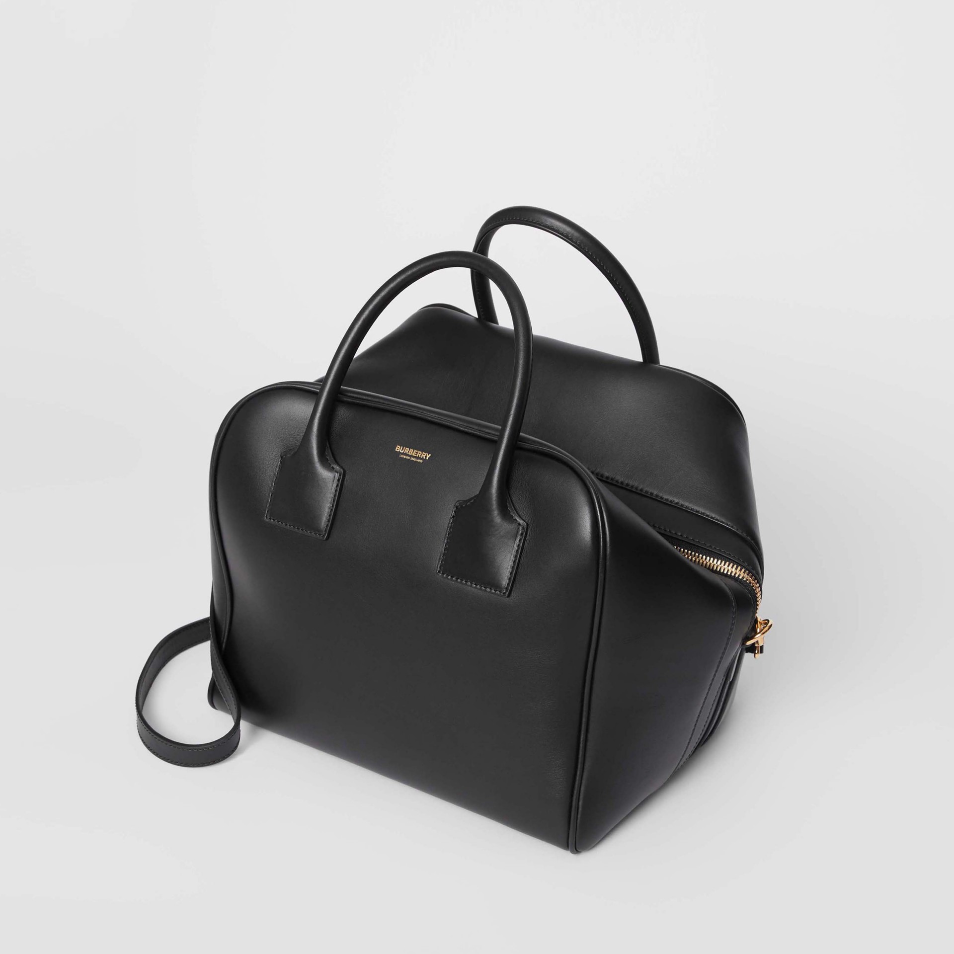 Medium Leather Cube Bag in Black - Women | Burberry Australia