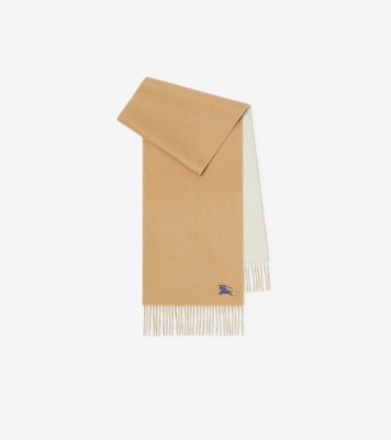 Reversible Cashmere Scarf in Sand beige/neutral white | Burberry