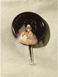 Image of Burberry Button sewn onto Trench Coat