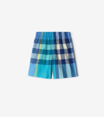 新品タグ付 BURBERRY チェックショーツ 青 7A47B255-C564-497A-A7B1-