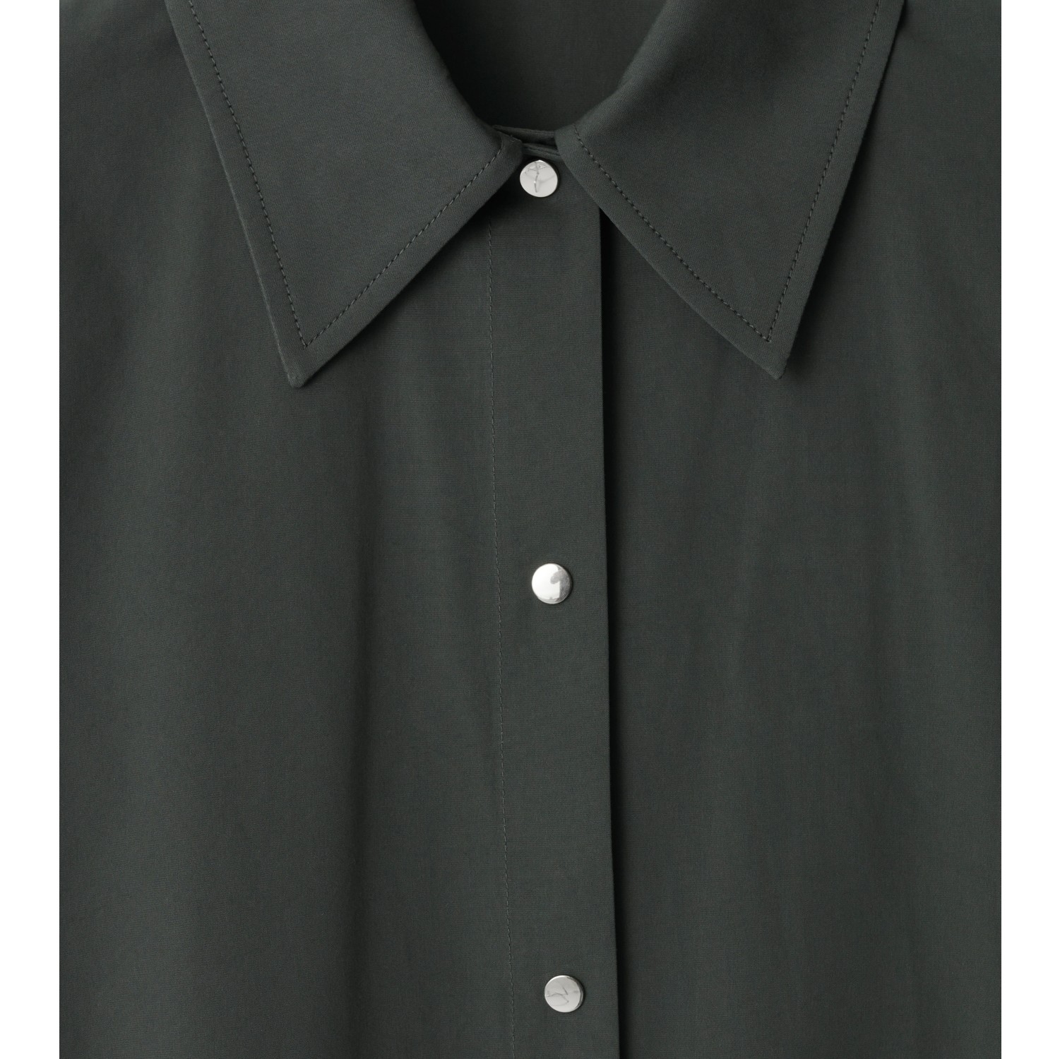 Cotton Blend Shirt Dress in Onyx - Women | Burberry® Official