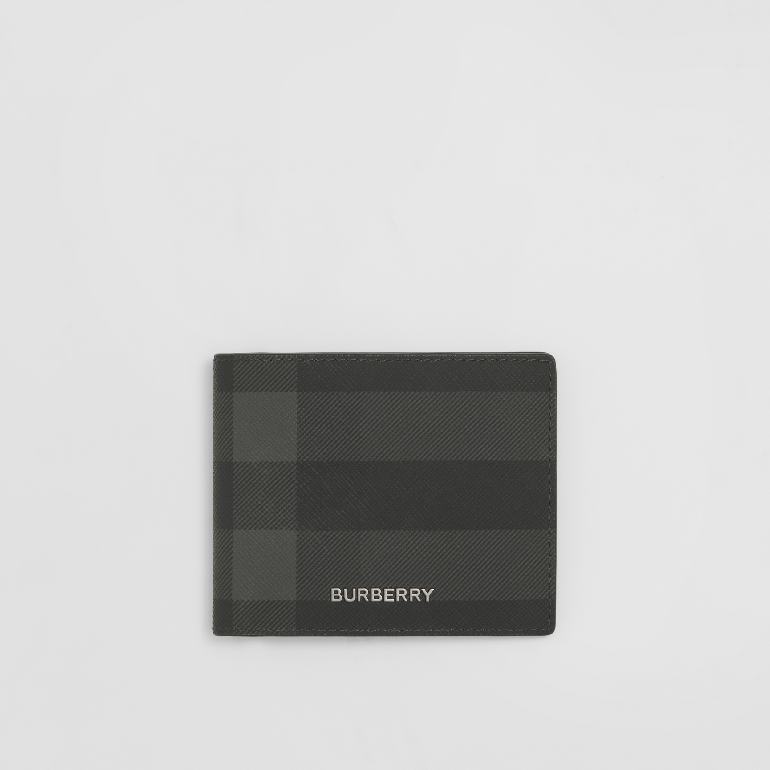 Charcoal Check Slim Bifold Wallet - Men | Burberry® Official - 1