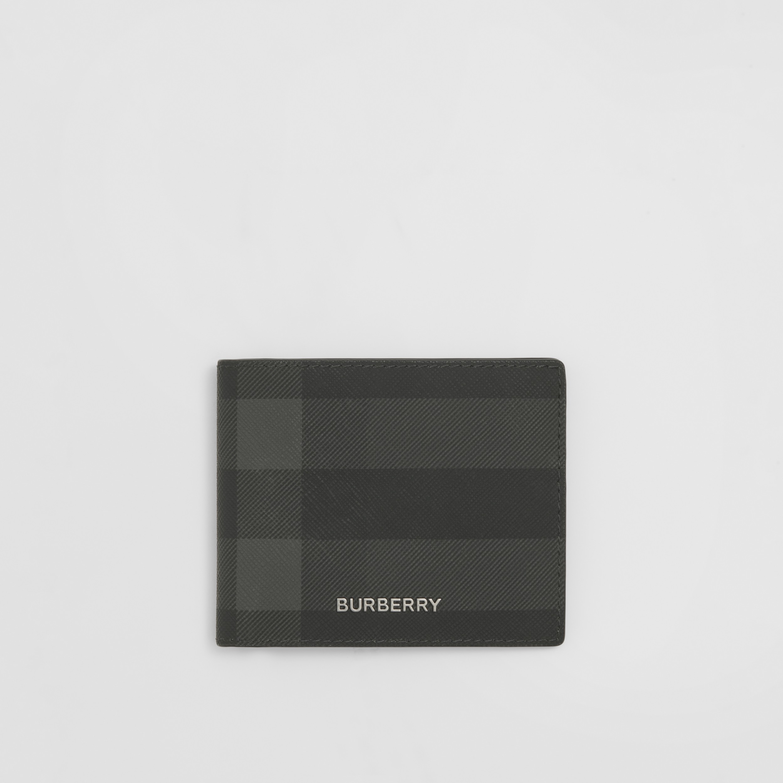 Charcoal Check Slim Bifold Wallet - Men | Burberry® Official
