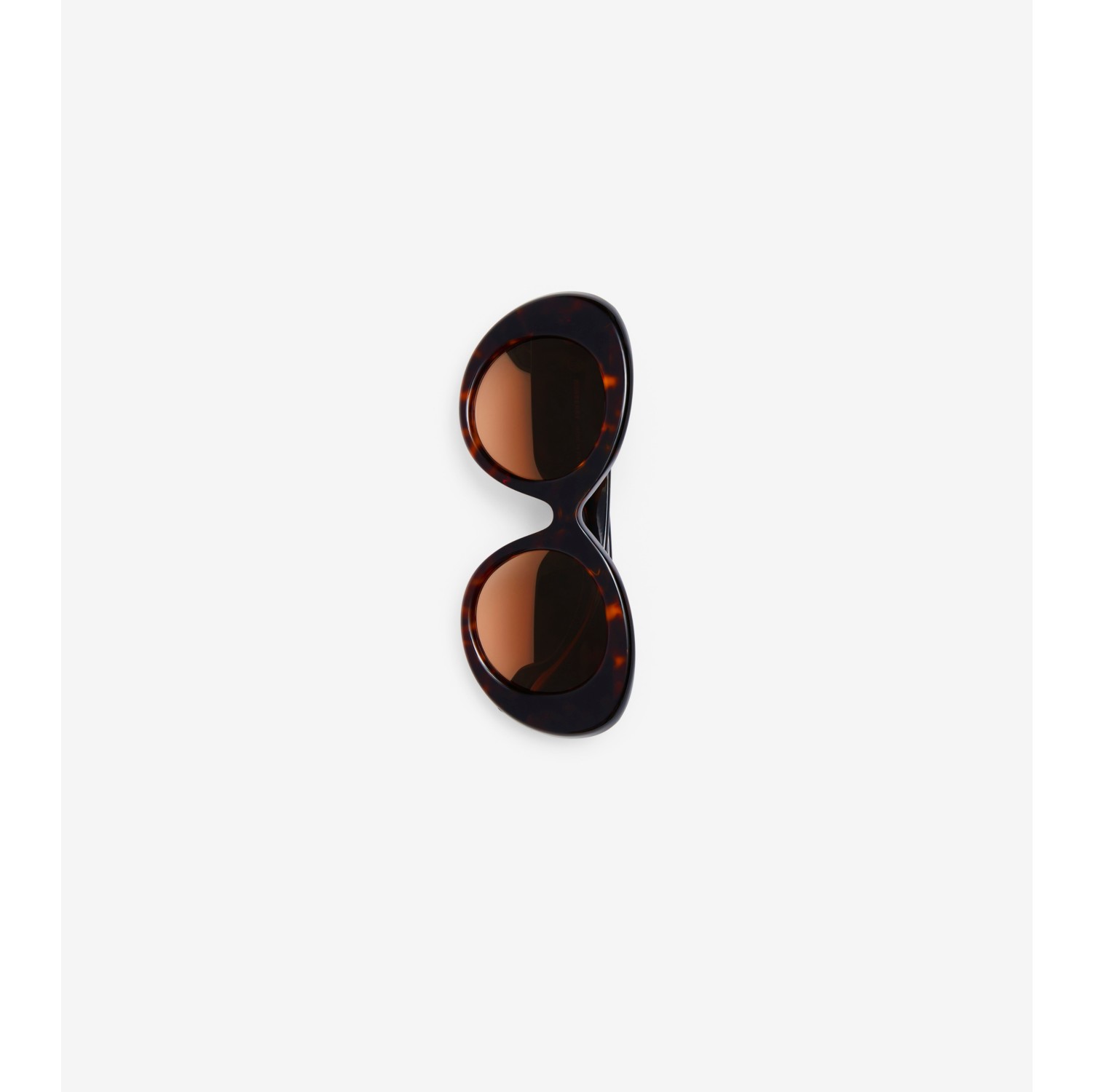 Monogram Motif Oversized Round Frame Lola Sunglasses in Black/black - Women  | Burberry® Official