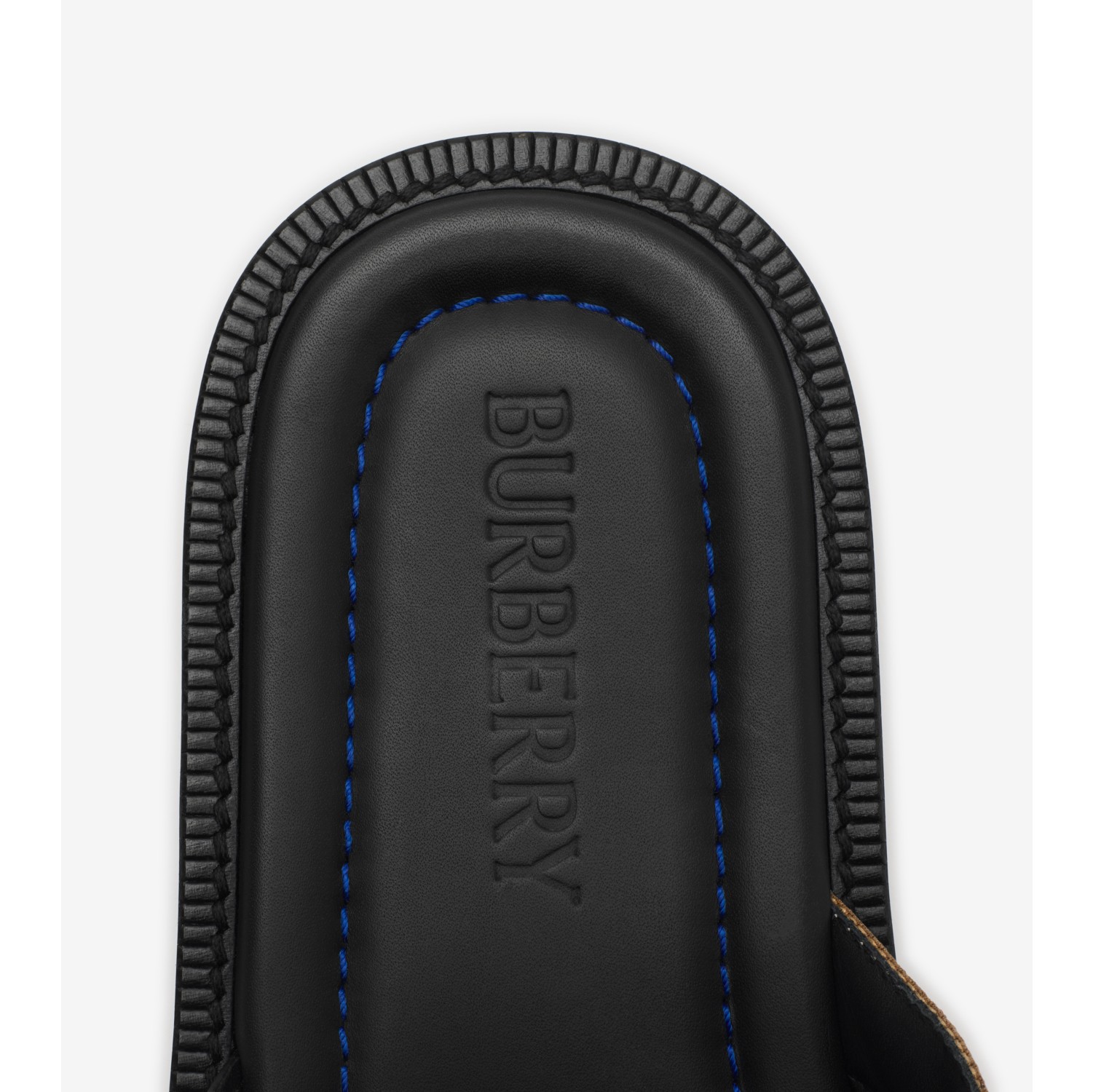 Check and Leather Drift Sandals​